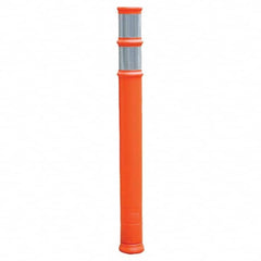 PRO-SAFE - Traffic Barrels, Delineators & Posts Type: Delineator Post Material: HDPE - USA Tool & Supply