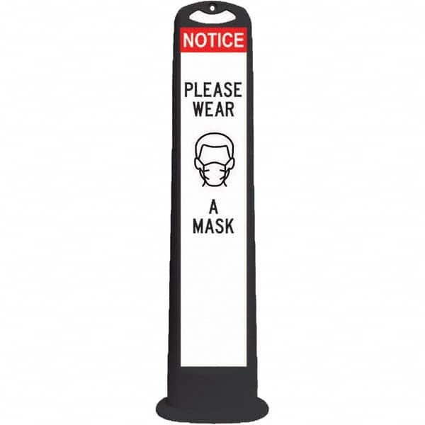 PRO-SAFE - Traffic Barrels, Delineators & Posts Type: Vertical Panel Material: HDPE - USA Tool & Supply