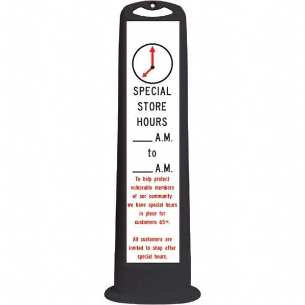 PRO-SAFE - Traffic Barrels, Delineators & Posts Type: Vertical Panel Material: HDPE - USA Tool & Supply