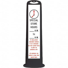 PRO-SAFE - Traffic Barrels, Delineators & Posts Type: Vertical Panel Material: HDPE - USA Tool & Supply