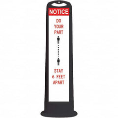 PRO-SAFE - Traffic Barrels, Delineators & Posts Type: Vertical Panel Material: HDPE - USA Tool & Supply