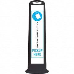 PRO-SAFE - Traffic Barrels, Delineators & Posts Type: Vertical Panel Material: HDPE - USA Tool & Supply