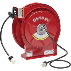 Reelcraft - Cord & Cable Reels End Type: Single Outlet Cable Length (Feet): 50 - USA Tool & Supply