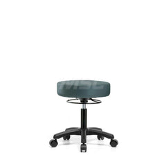 Lab Stool: Vinyl, 24″ Seat Width, 24″ Seat Depth Round Height