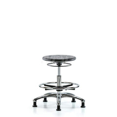 Lab Stool: Polyurethane, 25″ Seat Width, 25″ Seat Depth Round Height