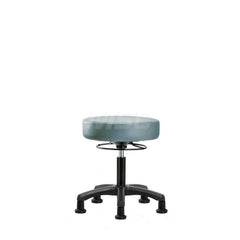 Lab Stool: Vinyl, 24″ Seat Width, 24″ Seat Depth Round Height