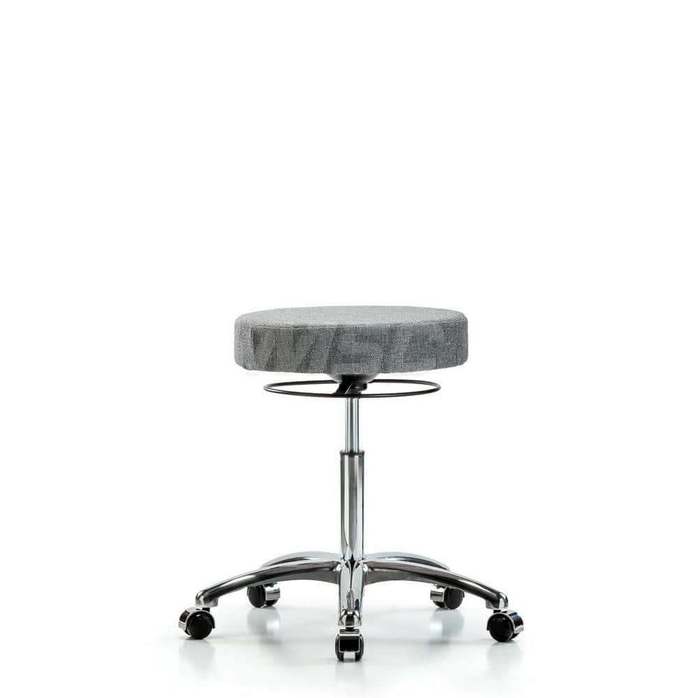 Adjustable Height Swivel Stool: Olefin, 25″ Seat Width, 25″ Seat Depth Round Height