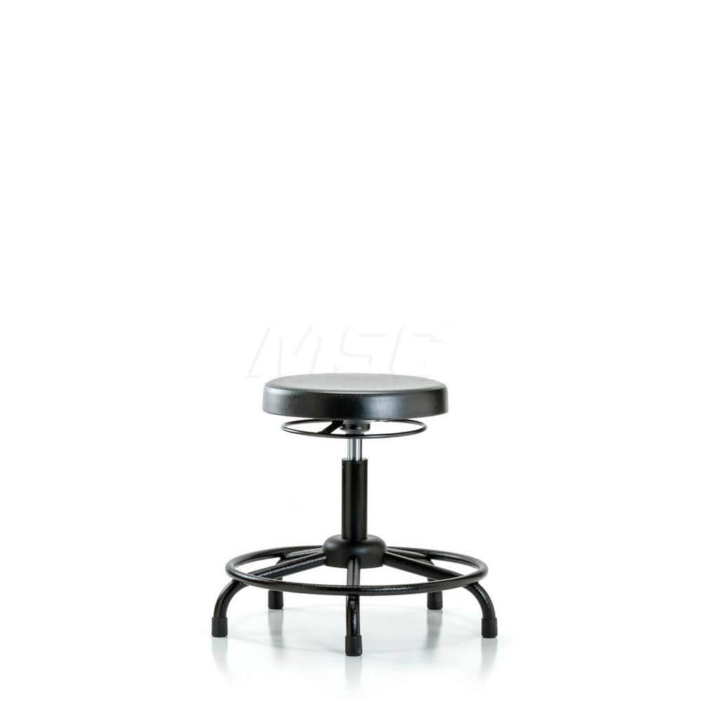 Lab Stool: Polyurethane, 24″ Seat Width, 24″ Seat Depth Round Height