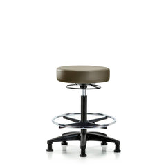 Lab Stool: Vinyl, 24″ Seat Width, 24″ Seat Depth Round Height