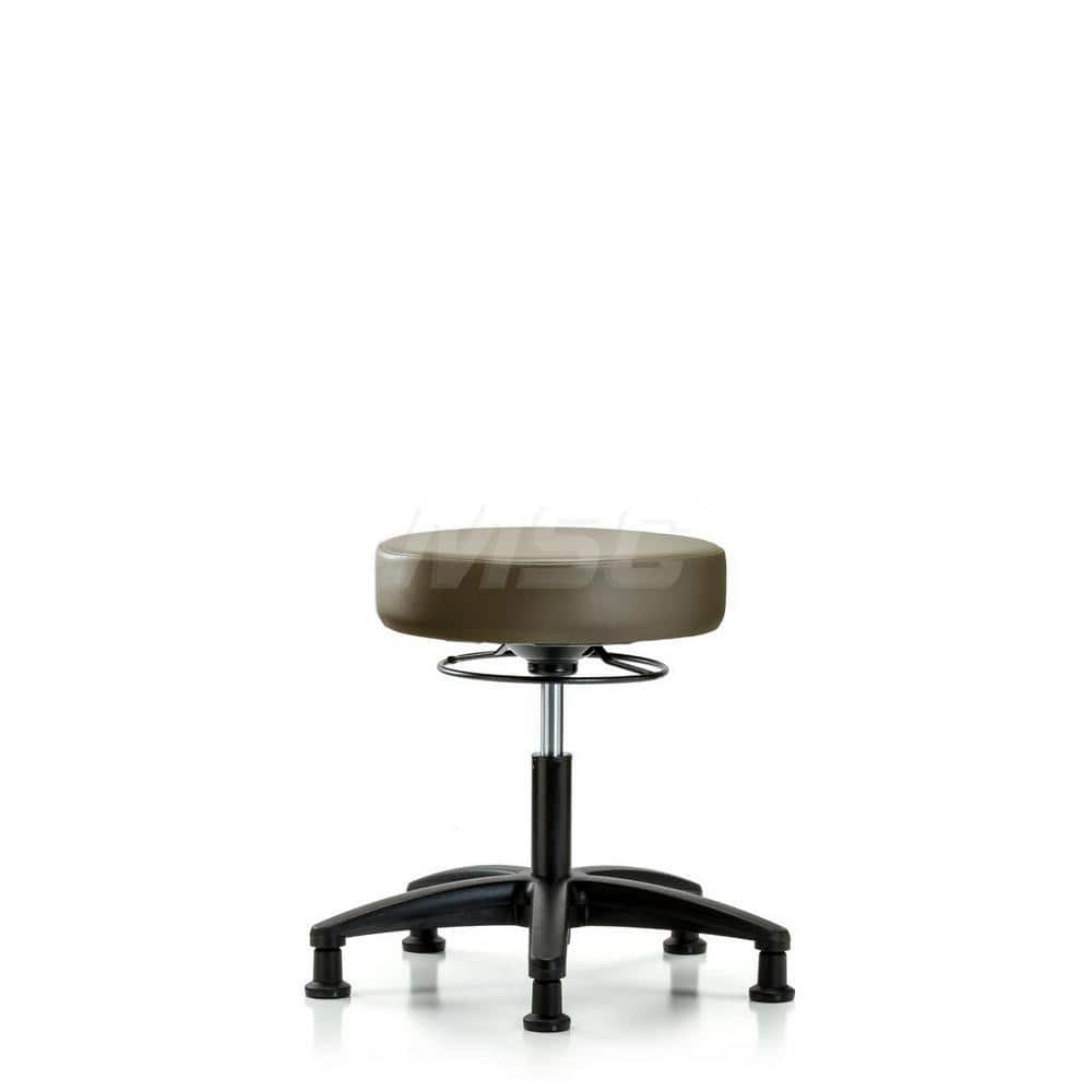 Lab Stool: Vinyl, 24″ Seat Width, 24″ Seat Depth Round Height