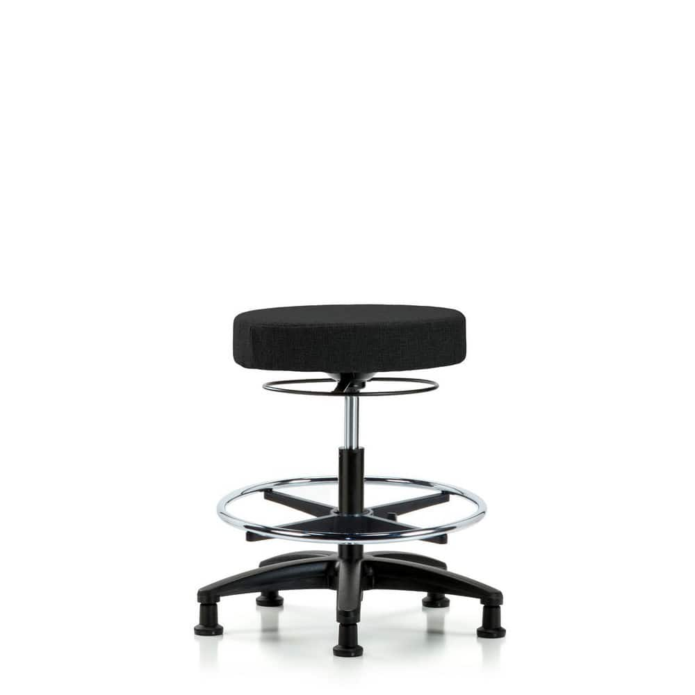 Adjustable Height Swivel Stool: Olefin, 24″ Seat Width, 24″ Seat Depth Round Height