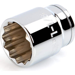 Hand Socket: 1/2″ Drive, 1-1/8″ Socket, 12-Point Chrome-Plated & Polished