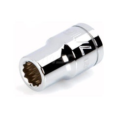 Hand Socket: 1/2″ Drive, 7/16″ Socket, 12-Point Chrome-Plated & Polished