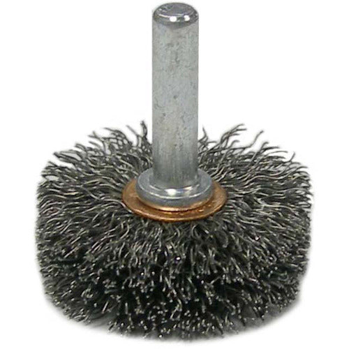 1-1/2″ Stem-Mounted Crimped Wire Wheel, .0118″ Steel Fill, 1/4″ Stem - USA Tool & Supply