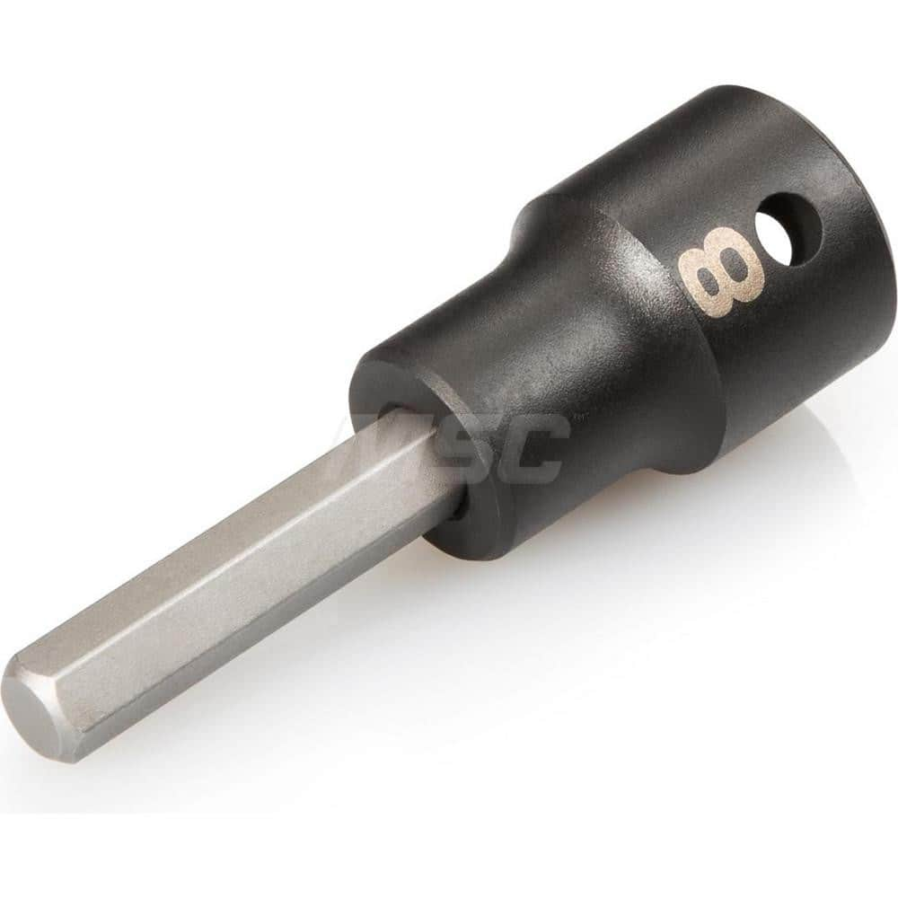 1/2 Inch Drive x 8 mm Hex Impact Bit Socket