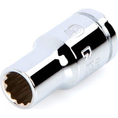 Hand Socket: 1/4″ Drive, 6 mm Socket, 12-Point Chrome-Plated & Polished