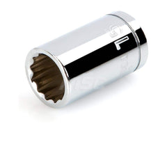 Hand Socket: 1/2″ Drive, 15 mm Socket, 12-Point Chrome-Plated & Polished