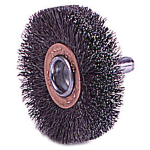 2″ Diameter - Crimped Steel Wire Confle x Brush - USA Tool & Supply