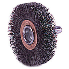 2″ Diameter - Crimped Steel Wire Confle x Brush - USA Tool & Supply
