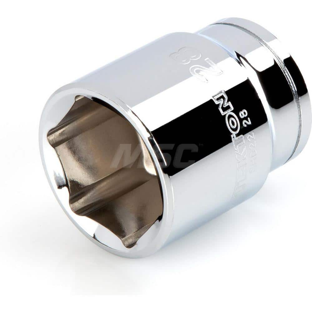 Hand Socket: 1/2″ Drive, 28 mm Socket, 6-Point Chrome-Plated & Polished