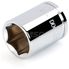 Hand Socket: 3/8″ Drive, 17 mm Socket, 6-Point Chrome-Plated & Polished