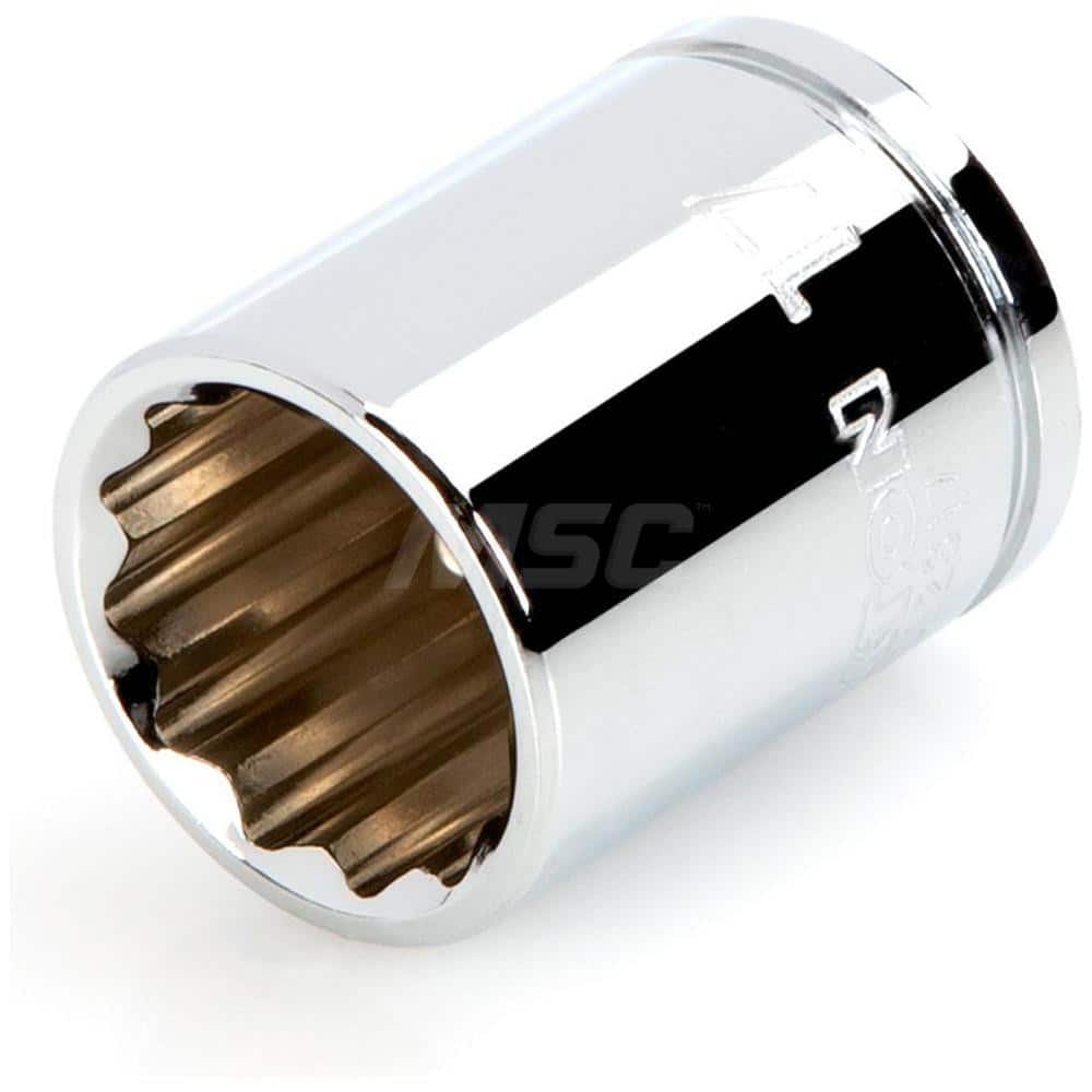 Hand Socket: 3/8″ Drive, 17 mm Socket, 12-Point Chrome-Plated & Polished