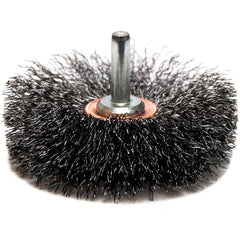 3″ Diameter - Crimped Steel Wire Confle x Brush - USA Tool & Supply