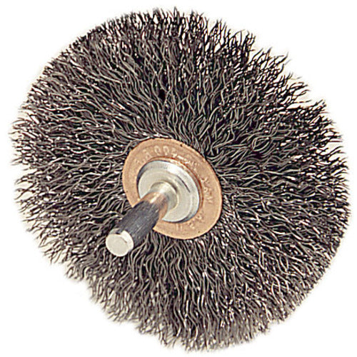 3″ Diameter - Crimped Steel Wire Confle x Brush - USA Tool & Supply