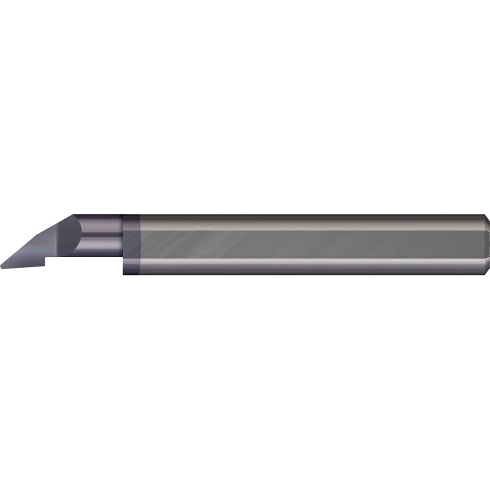 Profiling Tools; Minimum Bore Diameter (Decimal Inch): 0.0600; Maximum Bore Depth (Decimal Inch): 0.1500; Radius: 0.0050; Overall Length (Decimal Inch): 1-1/2; Shank Diameter (Inch): 1/8; Projection: Projection; Finish/Coating: AlTiN; Projection (Decimal