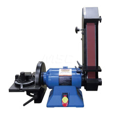 Combination Sanding Machine: 48″ Long x 2″ Wide Belt, 9″ Dia 1 Phase, 4,712 ft/min Belt SFM, 3,600 RPM Disc SFM