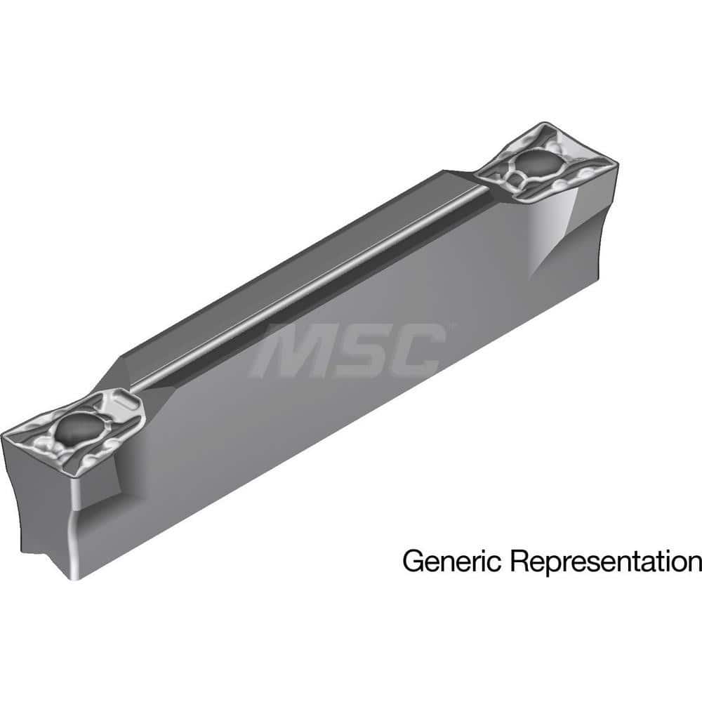 Grooving Insert: GCM3004ML AC8025P, Solid Carbide Absotech Finish, Neutral, 3 mm Cutting Width, 20 mm Max Depth, Series GND
