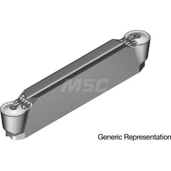 Grooving Insert: GCM4020RN AC8025P, Solid Carbide Absotech Finish, Neutral, 4 mm Cutting Width, 25 mm Max Depth, Series GND