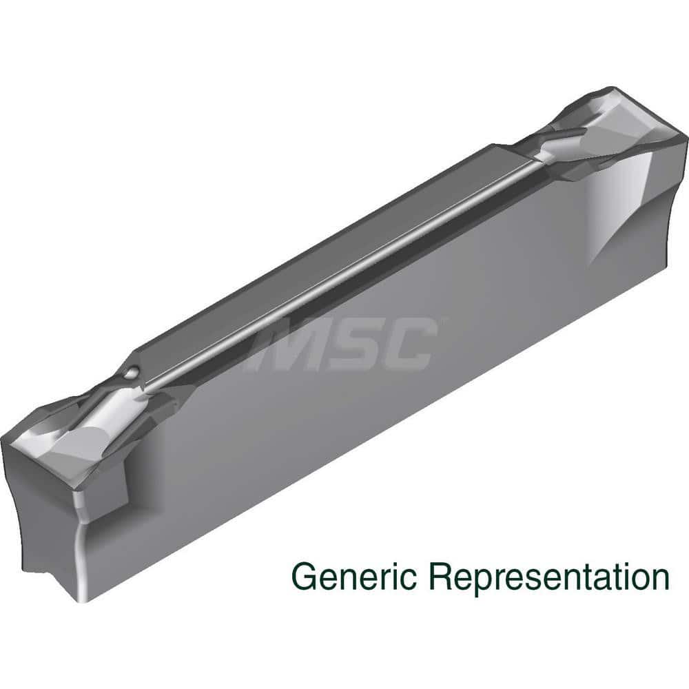 Grooving Insert: GCM4002CG AC8025P, Solid Carbide Absotech Finish, Left Hand, 4 mm Cutting Width, 25 mm Max Depth, Series GND