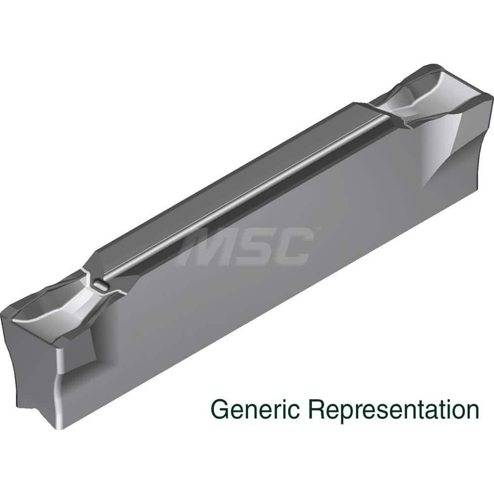 Grooving Insert: GCM2002GG AC8025P, Solid Carbide Absotech Finish, Neutral, 2 mm Cutting Width, 20 mm Max Depth, Series GND
