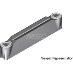 Grooving Insert: GCM3125RG AC8025P, Solid Carbide Absotech Finish, Neutral, 0.709″ Max Depth, Series GND