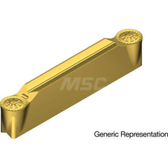 Grooving Insert: GCM7035RG AC830P, Solid Carbide Super FF Finish, Neutral, 7 mm Cutting Width, 25 mm Max Depth, Series GND