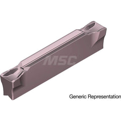 Grooving Insert: GCM4004GG AC520U, Solid Carbide Super ZX Finish, Neutral, 4 mm Cutting Width, 25 mm Max Depth, Series GND