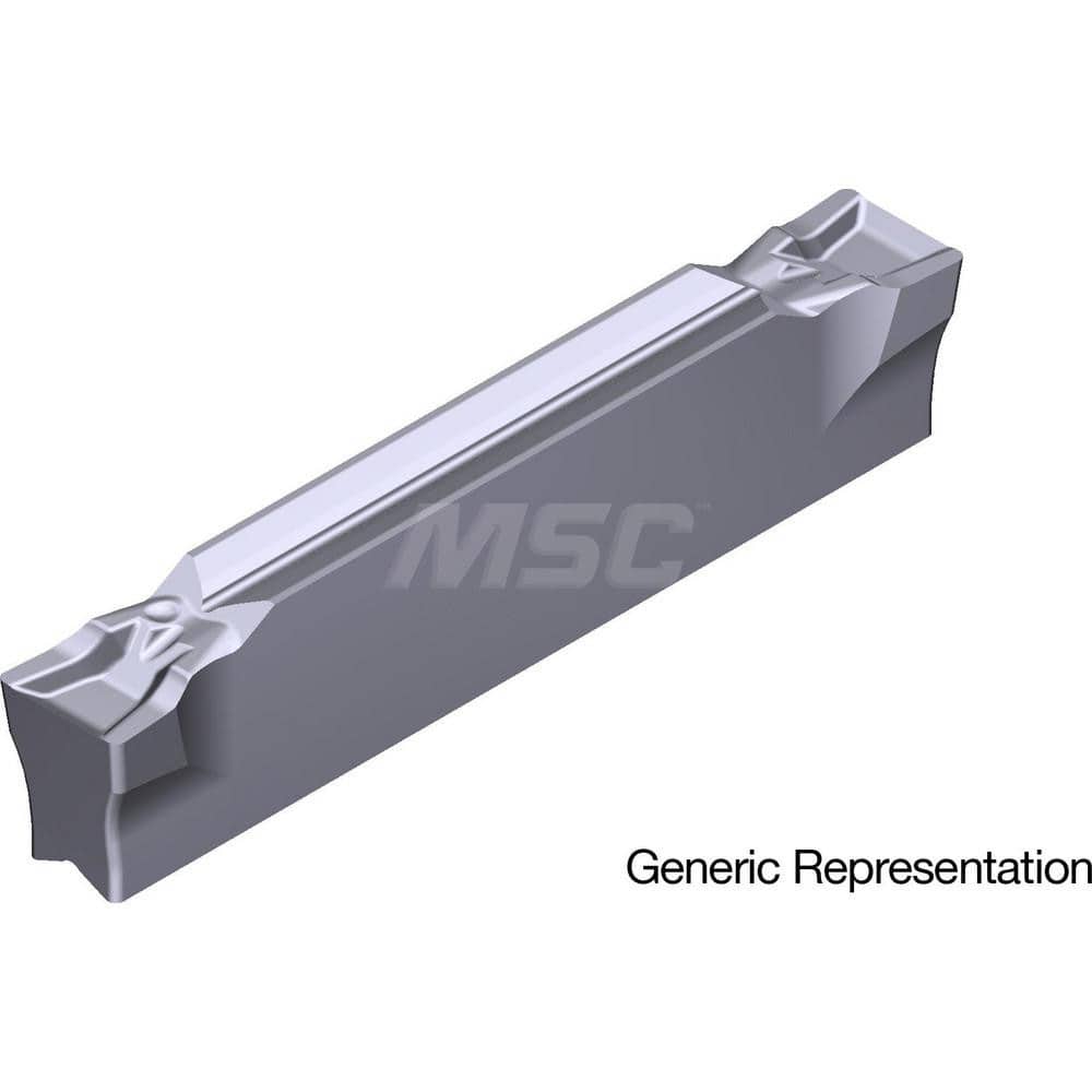 Grooving Insert: GCM2002GF AC5015S, Solid Carbide Absotech Finish, Neutral, 2 mm Cutting Width, 20 mm Max Depth, Series GND