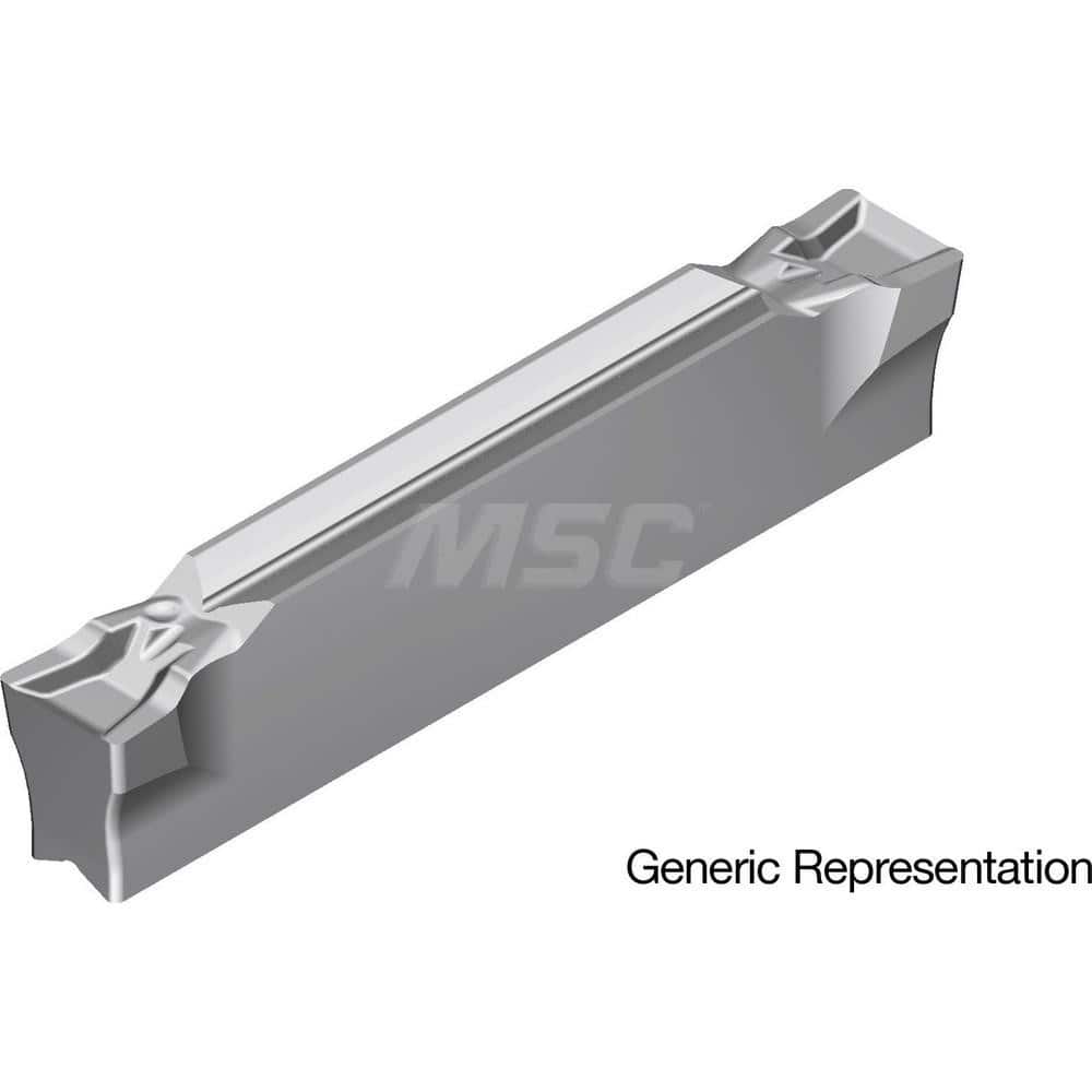 Grooving Insert: GCM4002GF AC8035P, Solid Carbide Absotech Finish, Neutral, 4 mm Cutting Width, 25 mm Max Depth, Series GND
