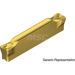Grooving Insert: GCM7008MG AC425K, Solid Carbide Super FF Finish, Neutral, 7 mm Cutting Width, 25 mm Max Depth, Series GND
