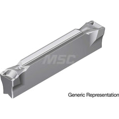 Grooving Insert: GCM2002GL AC8035P, Solid Carbide Absotech Finish, Neutral, 2 mm Cutting Width, 20 mm Max Depth, Series GND