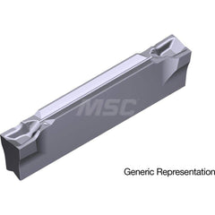 Grooving Insert: GCM20003CF AC5015S, Solid Carbide Absotech Finish, Left Hand, 2 mm Cutting Width, 20 mm Max Depth, Series GND