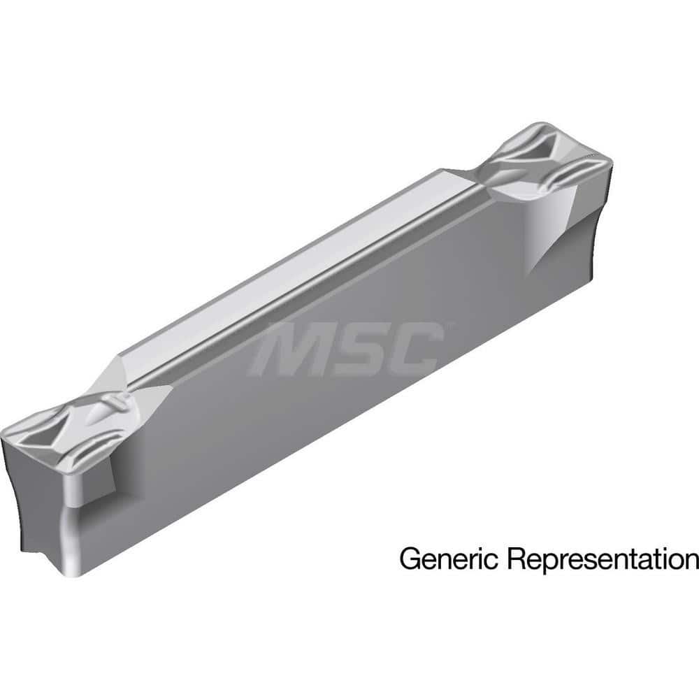 Grooving Insert: GCM4004MG AC8035P, Solid Carbide Absotech Finish, Neutral, 4 mm Cutting Width, 25 mm Max Depth, Series GND