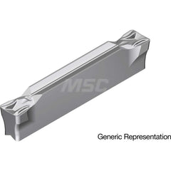 Grooving Insert: GCM4004MG AC8035P, Solid Carbide Absotech Finish, Neutral, 4 mm Cutting Width, 25 mm Max Depth, Series GND