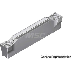 Grooving Insert: GCM3002ML AC8035P, Solid Carbide Absotech Finish, Neutral, 3 mm Cutting Width, 20 mm Max Depth, Series GND
