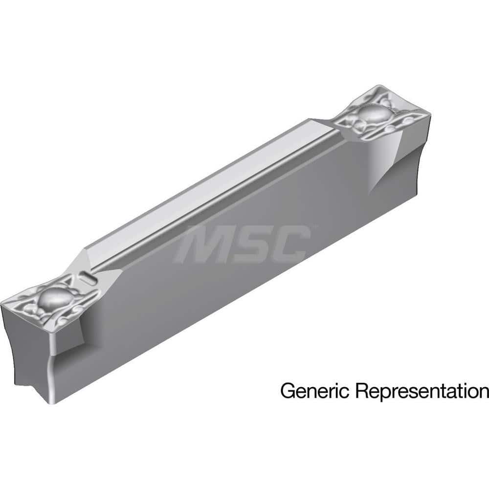 Grooving Insert: GCM4004ML AC8035P, Solid Carbide Absotech Finish, Neutral, 4 mm Cutting Width, 25 mm Max Depth, Series GND