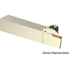 Indexable Cutoff Toolholder: 25 mm Max Depth of Cut, 50 mm Max Workpiece Dia, Left Hand 32 mm Shank Height, 32 mm Shank Width, Uses GCMN Inserts, Series GND