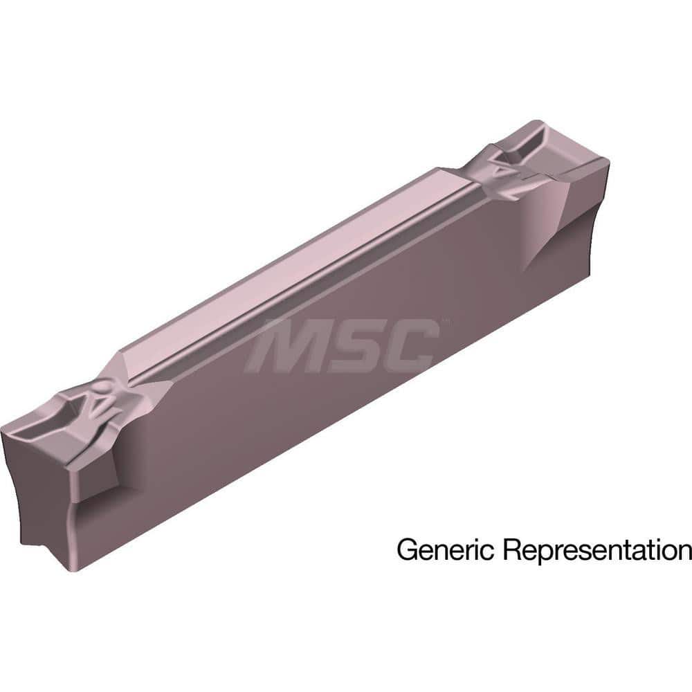 Grooving Insert: GCM3002GF AC530U, Solid Carbide Super ZX Finish, Neutral, 3 mm Cutting Width, 20 mm Max Depth, Series GND