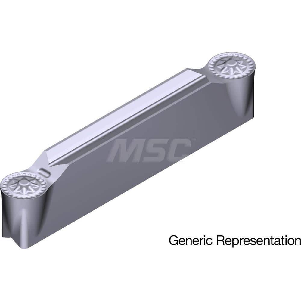 Grooving Insert: GCM4020RG AC5025S, Solid Carbide Absotech Finish, Neutral, 4 mm Cutting Width, 25 mm Max Depth, Series GND