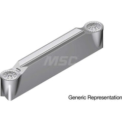 Grooving Insert: GCM3015RG T2500A, Cermet Uncoated, Neutral, 3 mm Cutting Width, 20 mm Max Depth, Series GND